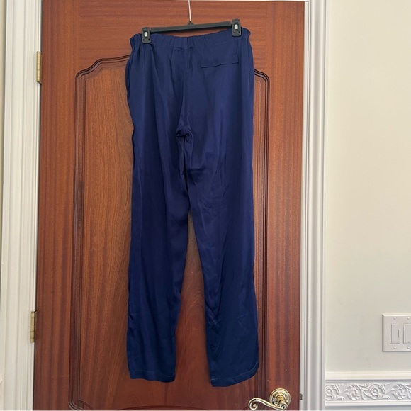 Clu Blue Silk Pants - Picture 2 of 5